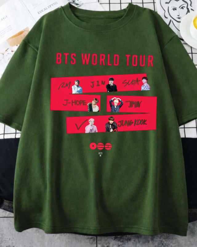Camiseta BTS World Tour 2026 Aesthetic Unissex - Sneko Store